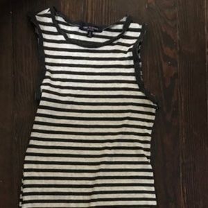 Mid shin form fitting tank top dress